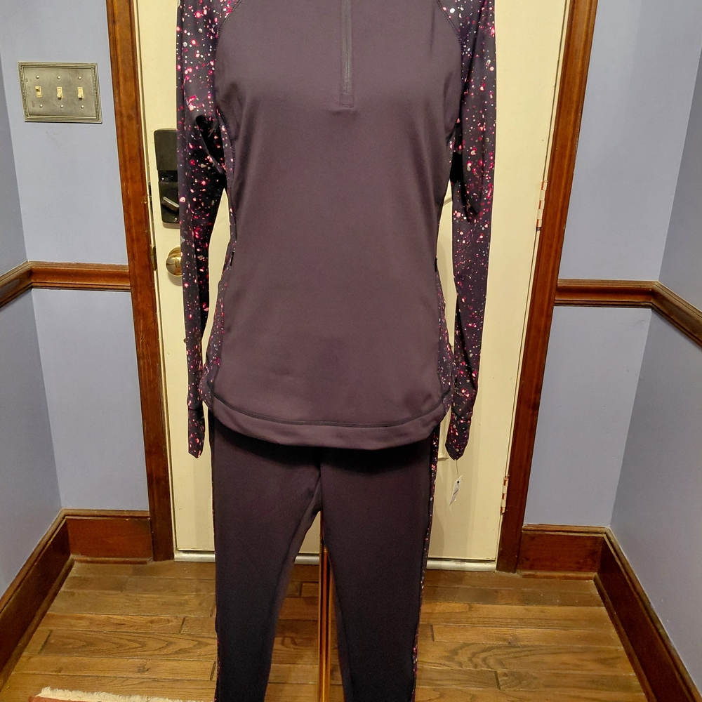 Talbots Purple and Pink Activewear Set